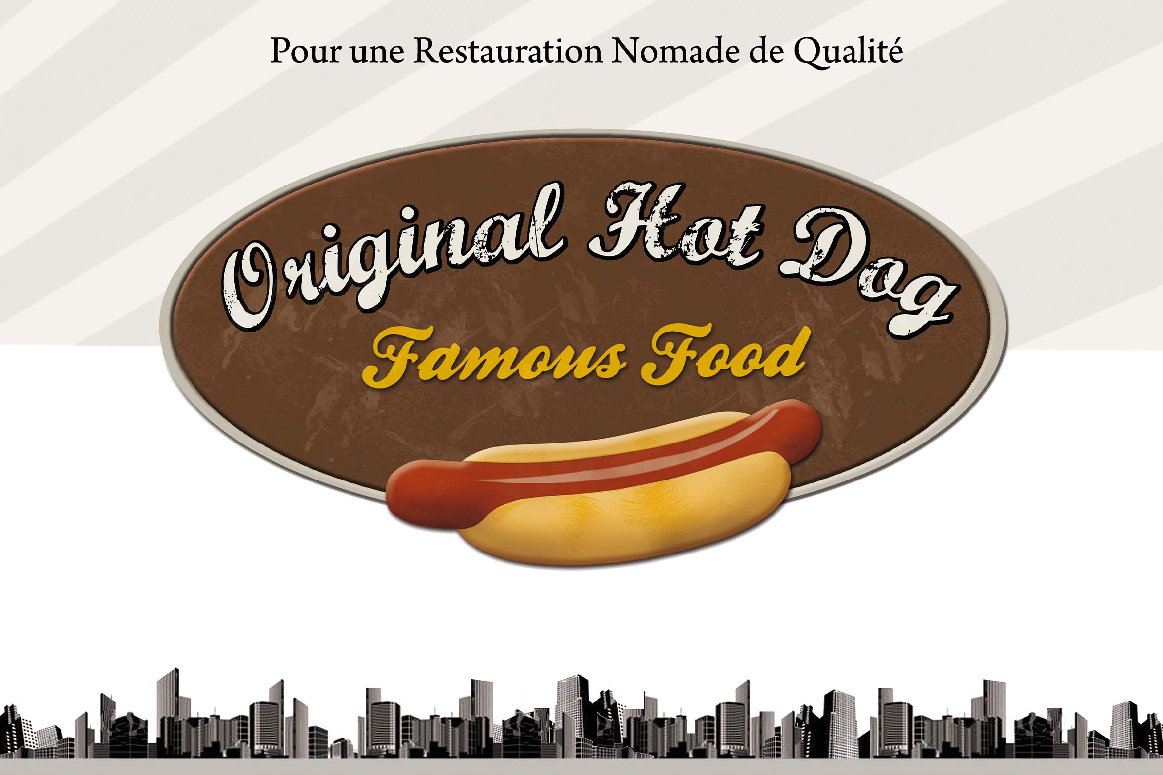 Plaquette corporate mise en page secteur snacking hot dog