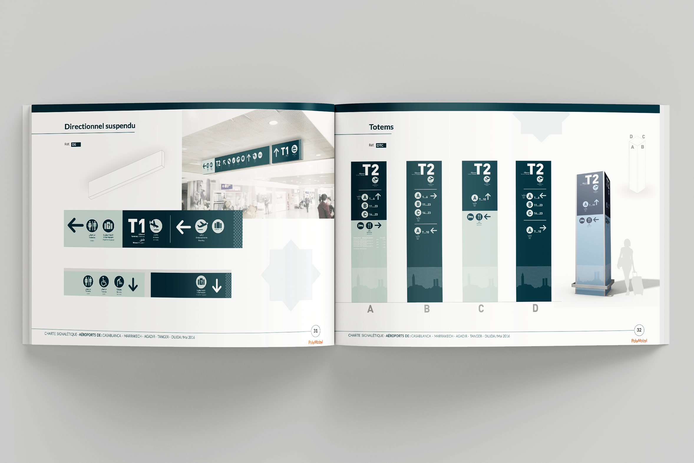 Marrakech aéroport Maroc signalétique conception lyon design 360